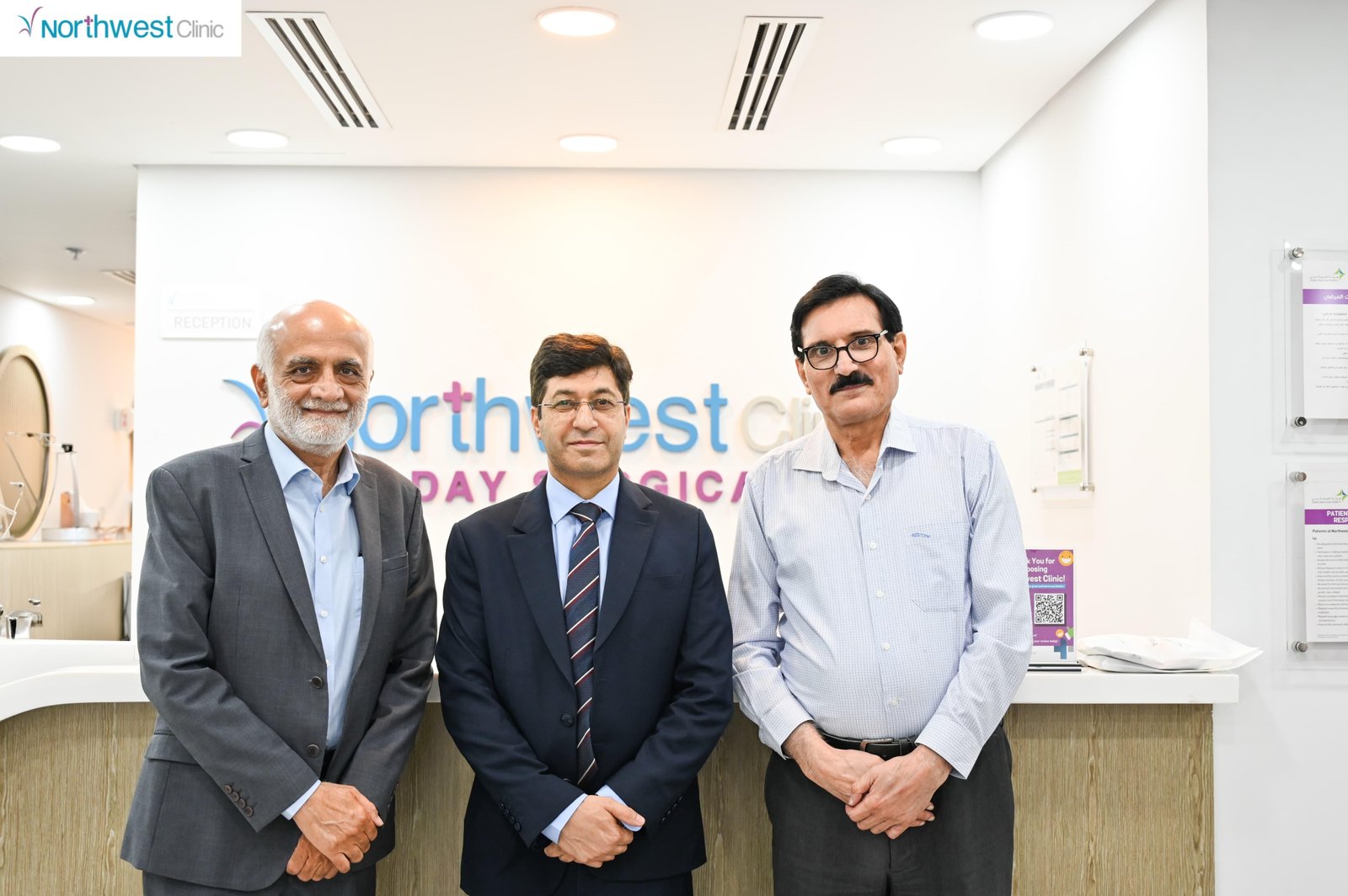 H.E. Hussain Muhammad, Consul General of Pakistan in Dubai, visited the Northwest Clinic on Sunday